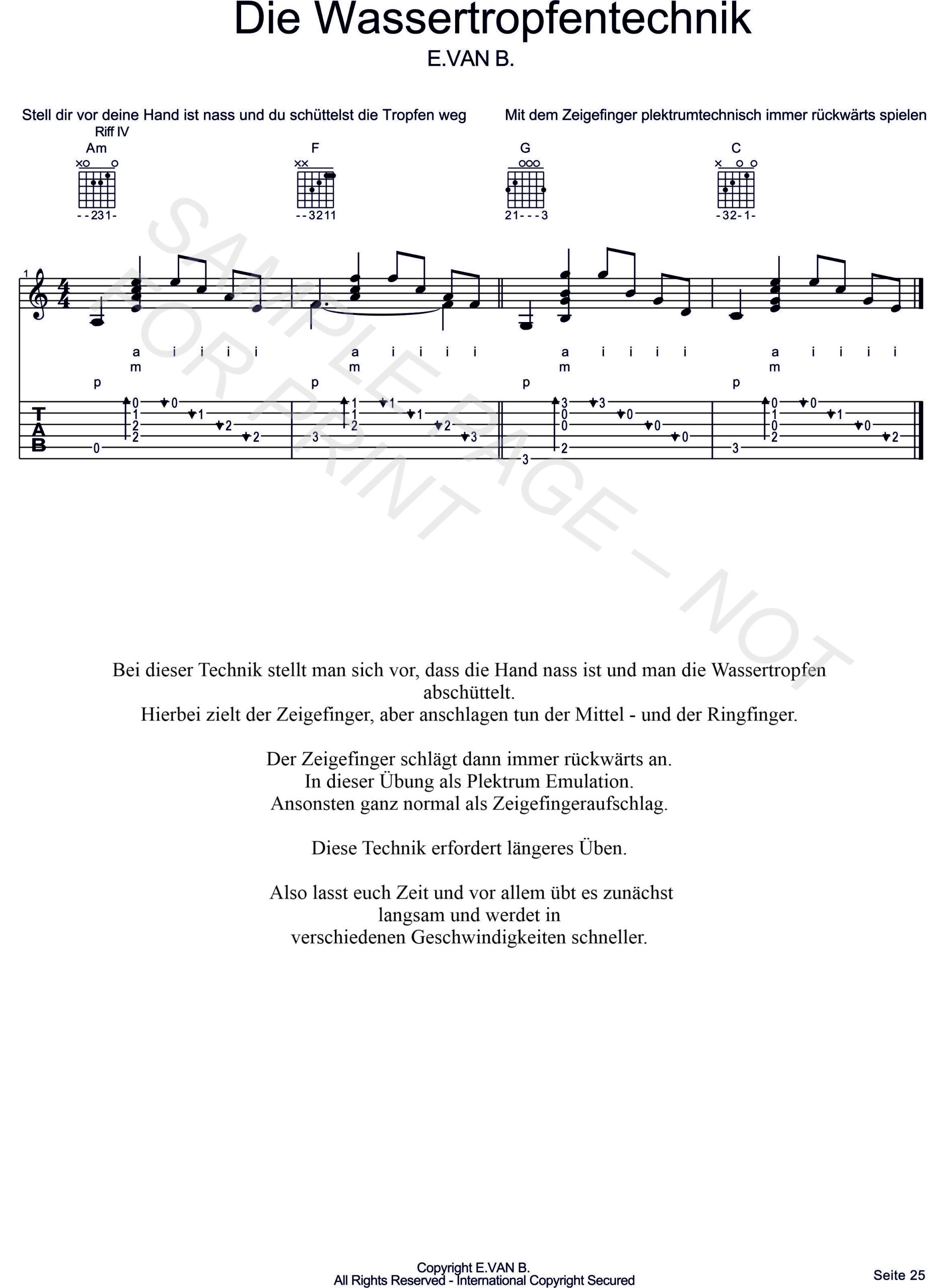 Fingerstyle Book Basis Buch Abo System – Bild 5